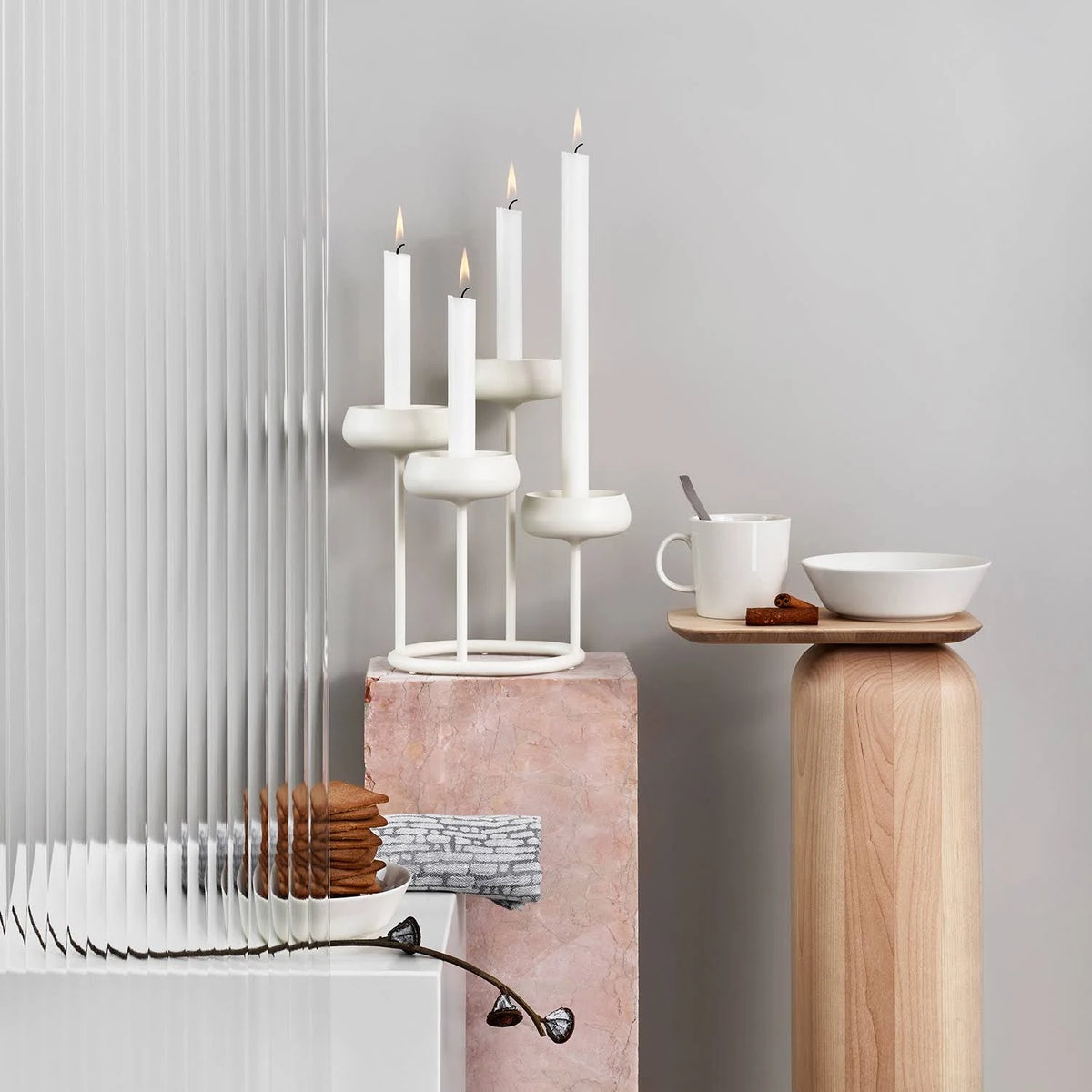 White Candelabra V494
