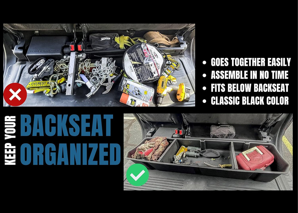 Under Seat Storage Box for Ford F-150 SuperCrew and SuperDuty Crew Cab K2388