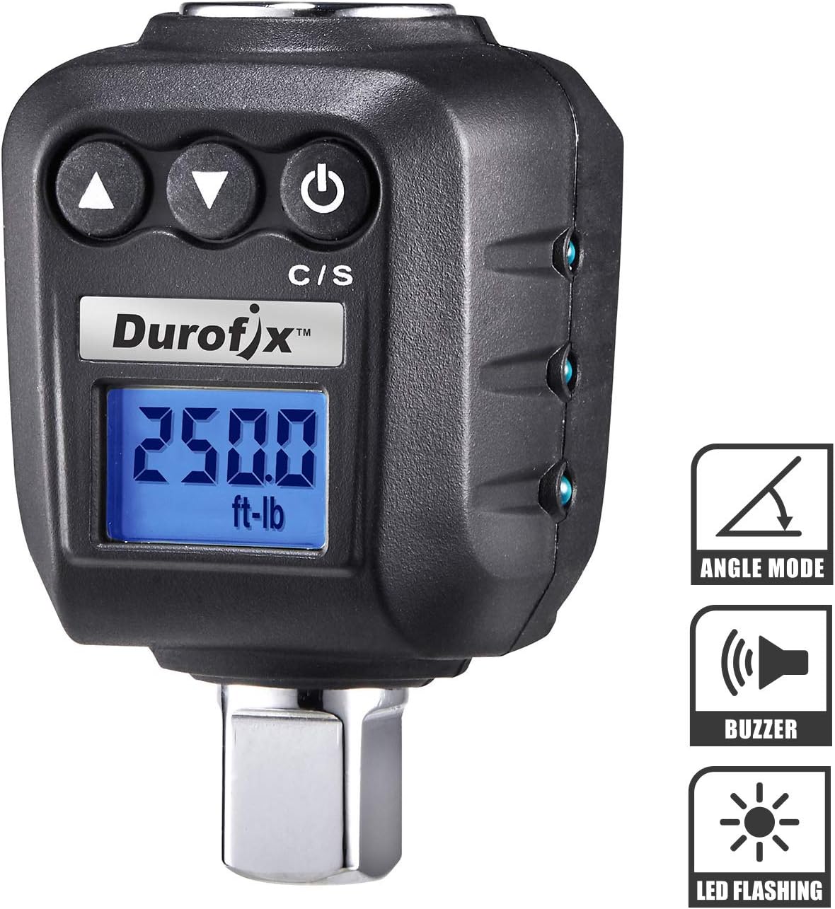 1/2" Digital Torque Adapter with Buzzer and LED Flash Notification, Pack of 2 E94830