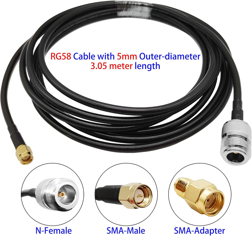 915MHz 6dBi LoRa Gateway Antenna with Extension Cable U540