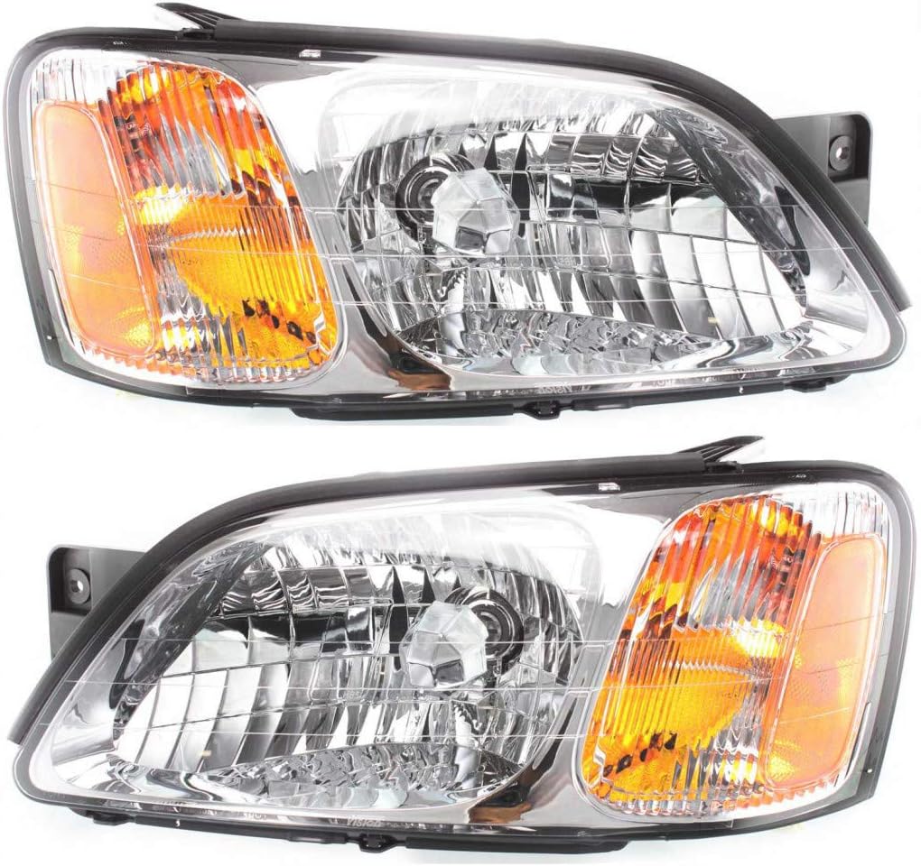 Headlight Assembly Pair for Subaru Legacy 2000-2004 Halogen D29780