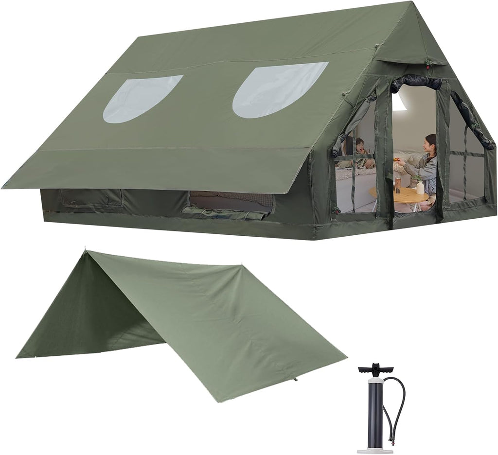 Inflatable Camping Tent with Pump, 4 Season, Waterproof K4390