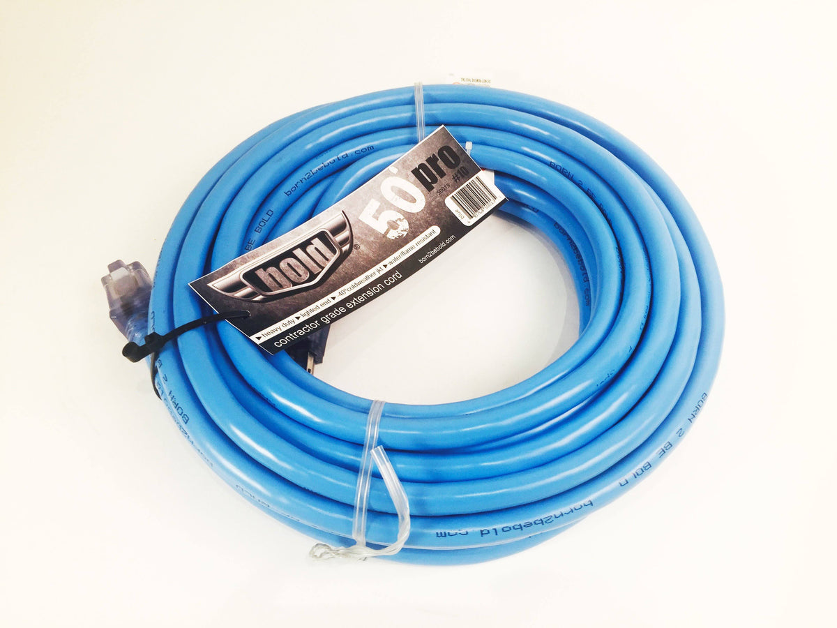 Blue Contractor Grade Lighted End Extension Cord U444093
