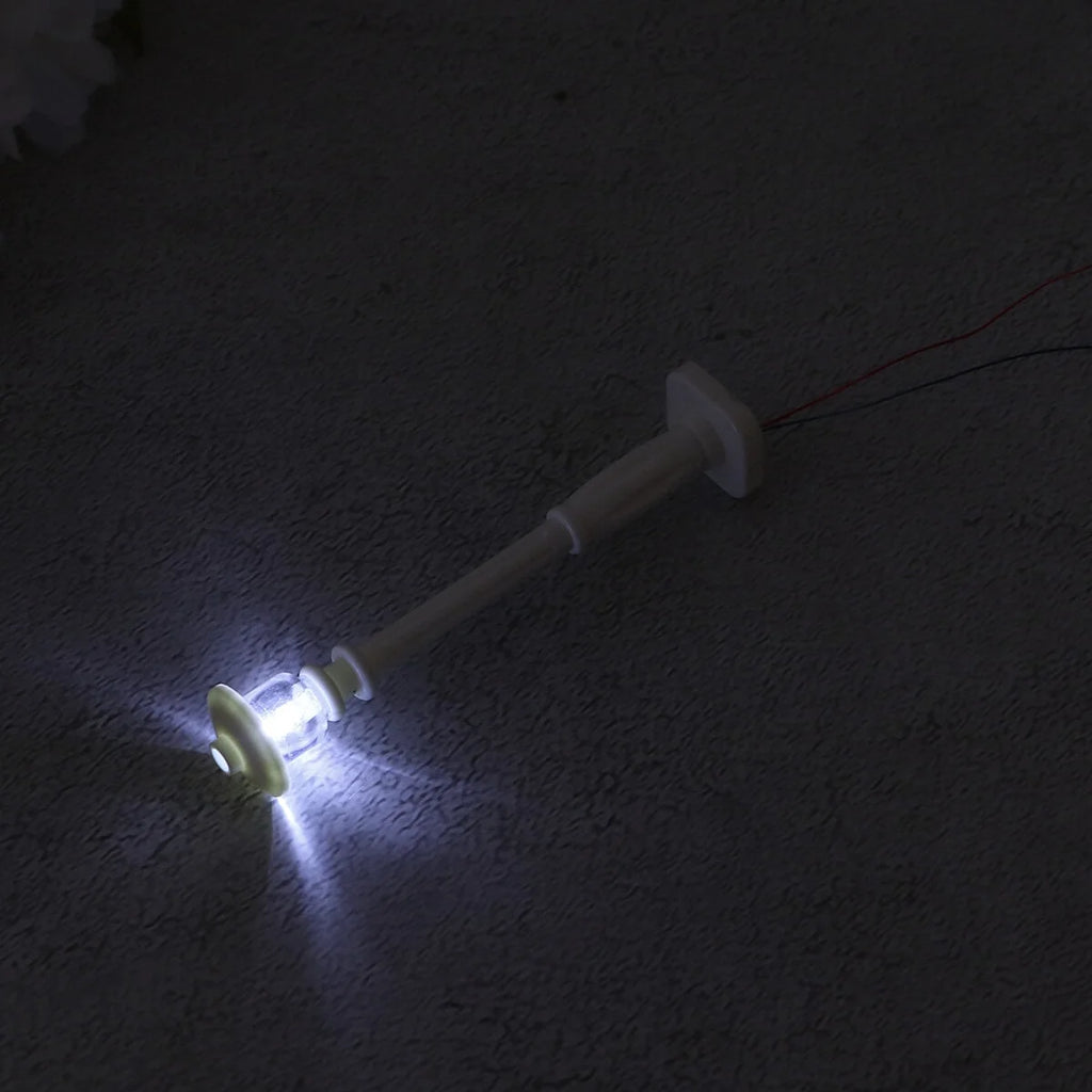 6 Pcs Mini LED White Roller Skates Toe Caps T436564