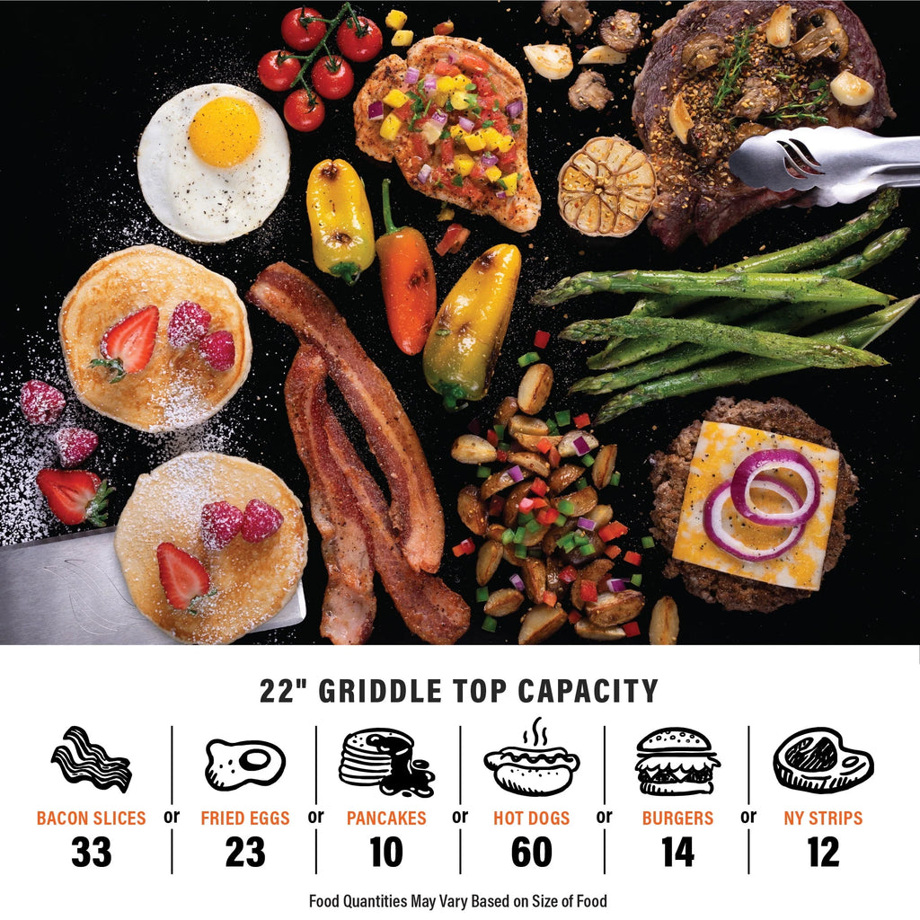22 Propane Griddle with Stand and Adapter Hose U90444
