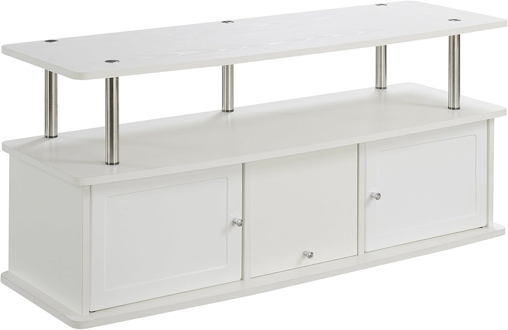 Dark Espresso TV Stand with 3 Cabinets N312