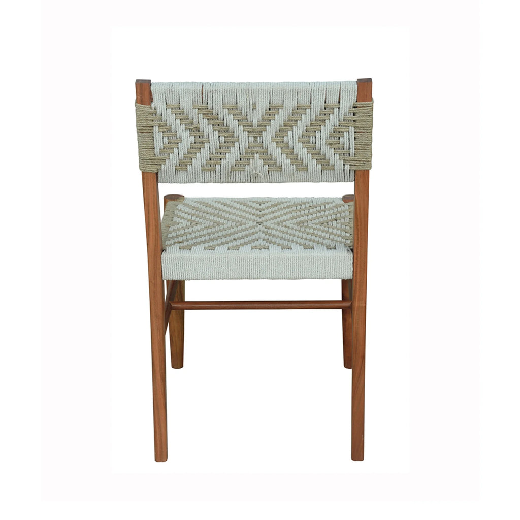 Gray and Brown Weaving Chair Y404