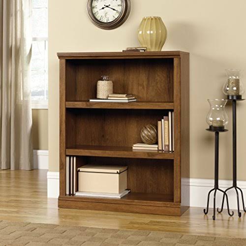 Oiled Oak 3-Shelf Bookcase H59872