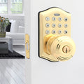 Polished Brass Electronic Entry Door Lock P83604