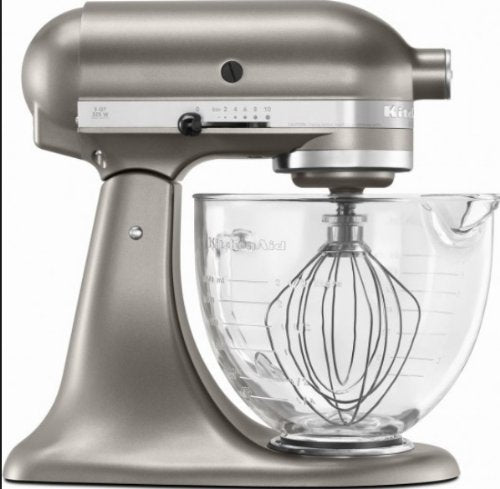 5-Quart Tilt Head Stand Mixer With Glass Bowl Silver D63030