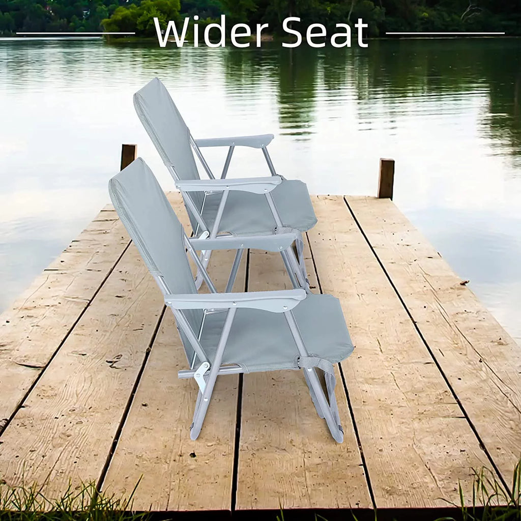 Folding Beach Lawn Chairs 600D Oxford Steel Frame K344