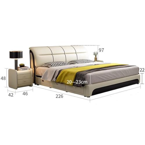 Leather Bed D758