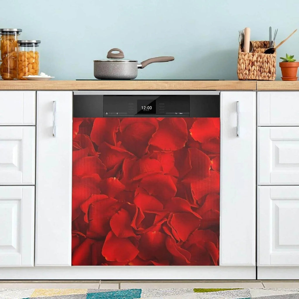 Red Rose Dishwasher Magnet Cover, 23 x 26 Inch S992515