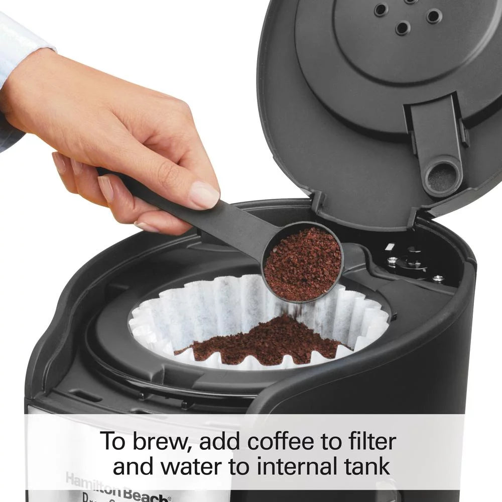 12 Cup Black & Stainless Coffee Maker I7032