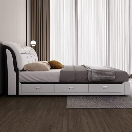 Leather Bed D758