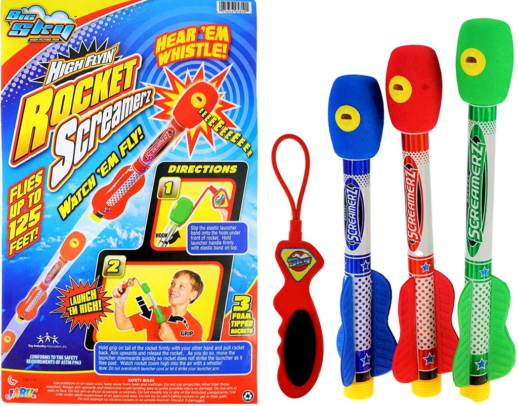 Assorted Plastic Rocket Screamer, Pack of 12 N823