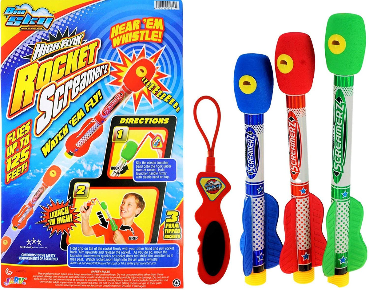 Assorted Plastic Rocket Screamer, Pack of 12 N823