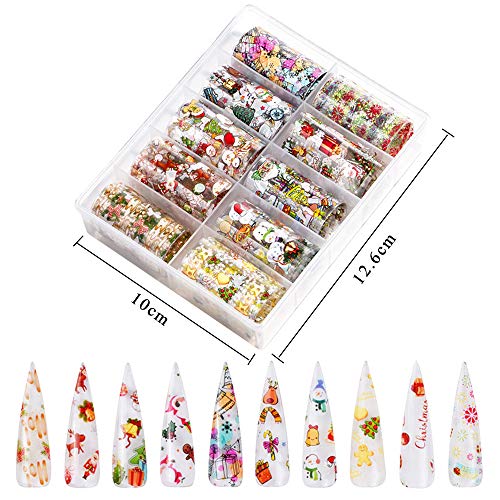 Christmas Nail Art Foil Transfer Stickers 30 Rolls S201813