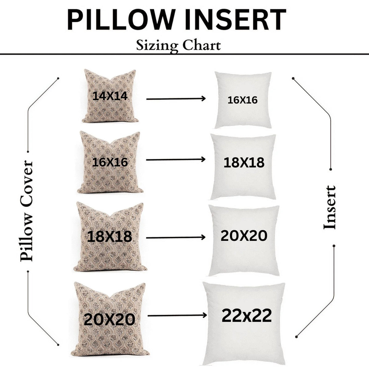 22x22 Inch Thick Linen Decorative Throw Pillow Cover F8531