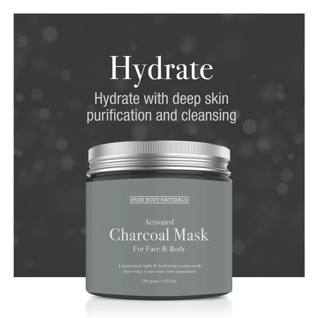 3 Pc Natural Mud Clay Charcoal Face Mask Set L278