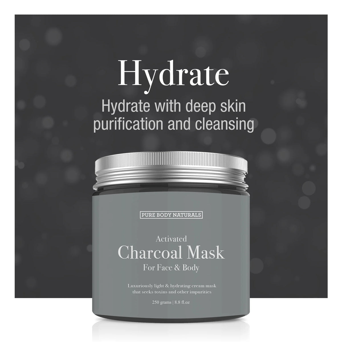 3 Pc Natural Mud Clay Charcoal Face Mask Set L278