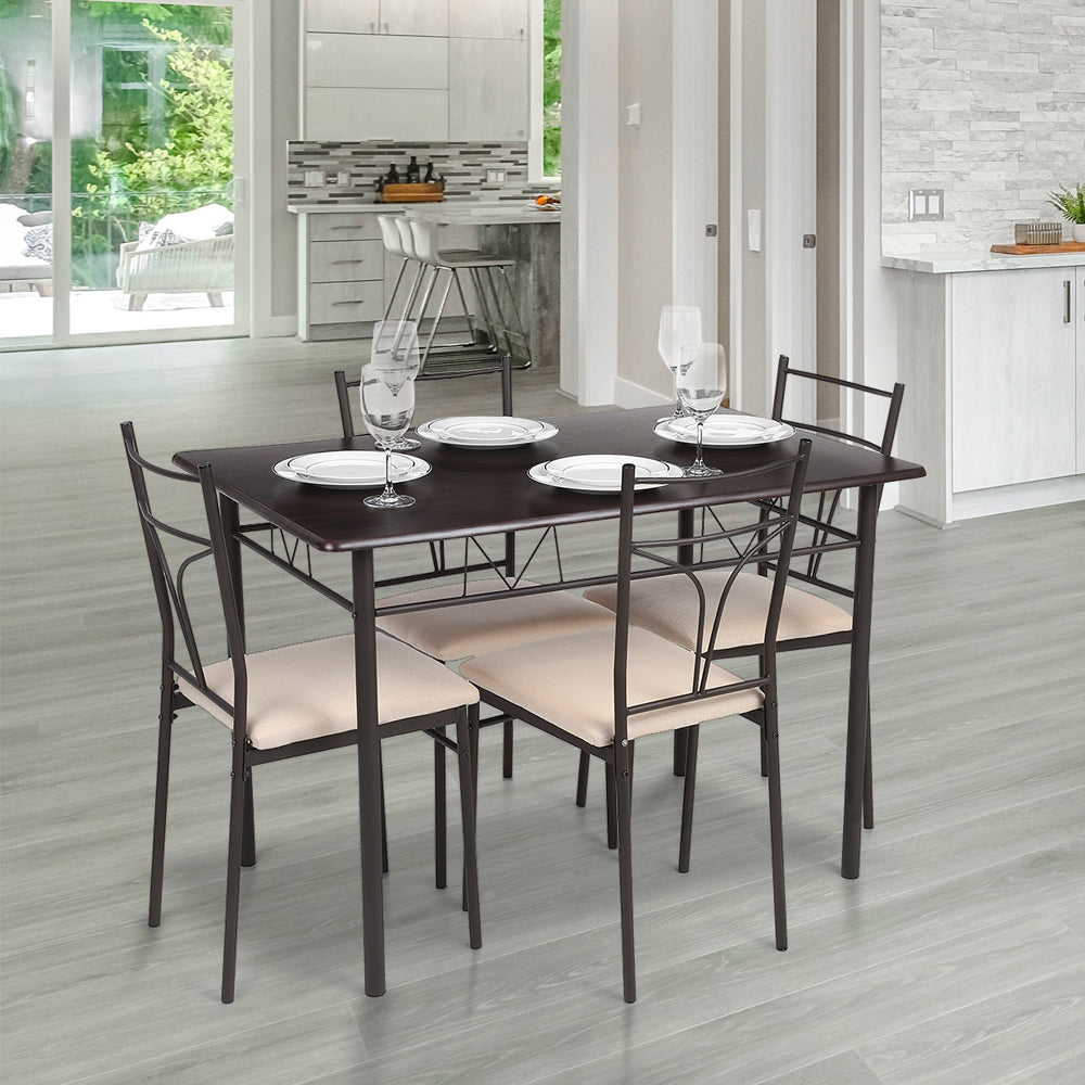 5 Pieces Dining Table and Chairs Set Q9265