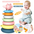 7 Pcs Soft Stacking Rings Toy C107816
