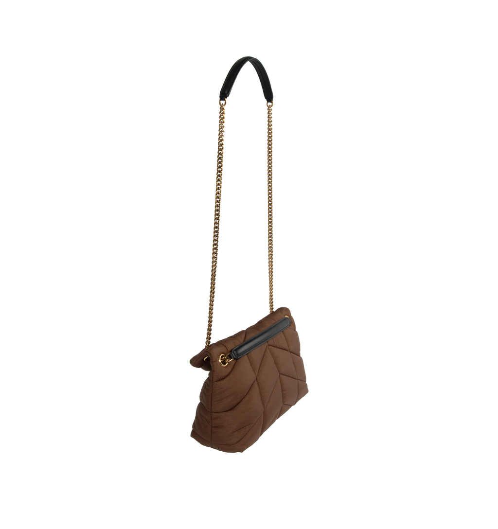 Small Nylon and Leather Bag F2387