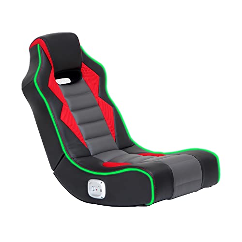 Foldable Bluetooth Audio Floor Chair with Headrest Mounted Speakers Z404546