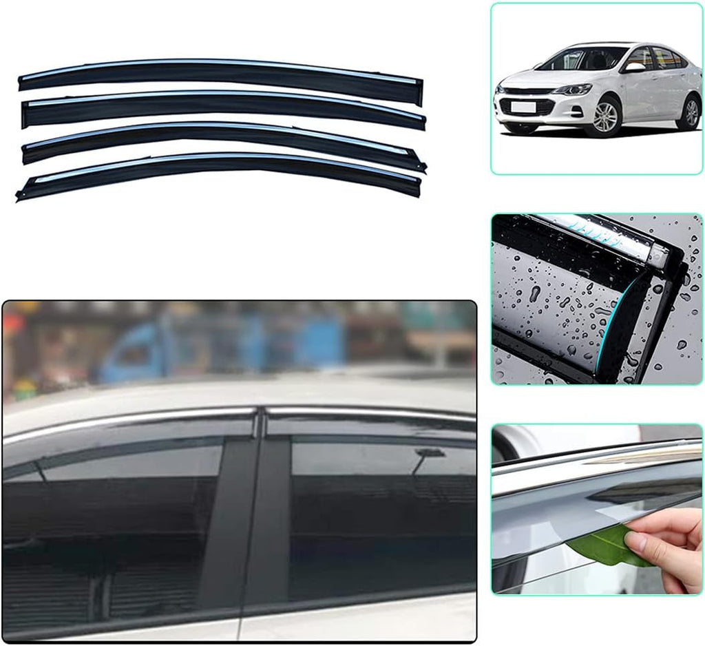 Side Window Deflector 4 Pcs Set Y426743