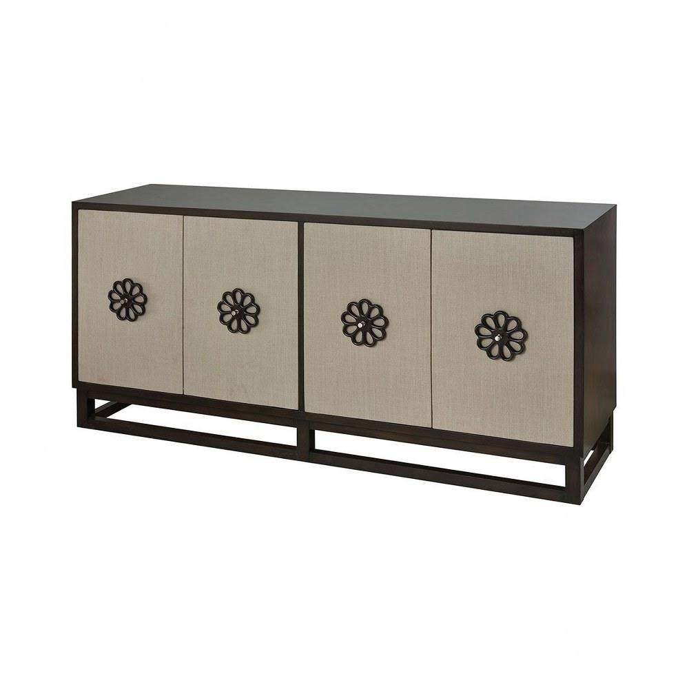 34 inch Brown Finish Cabinet R11420
