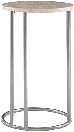Silver Metal Accent C Table X942940