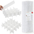 40 Pack White Drawer Dividers Organizer Set C925899