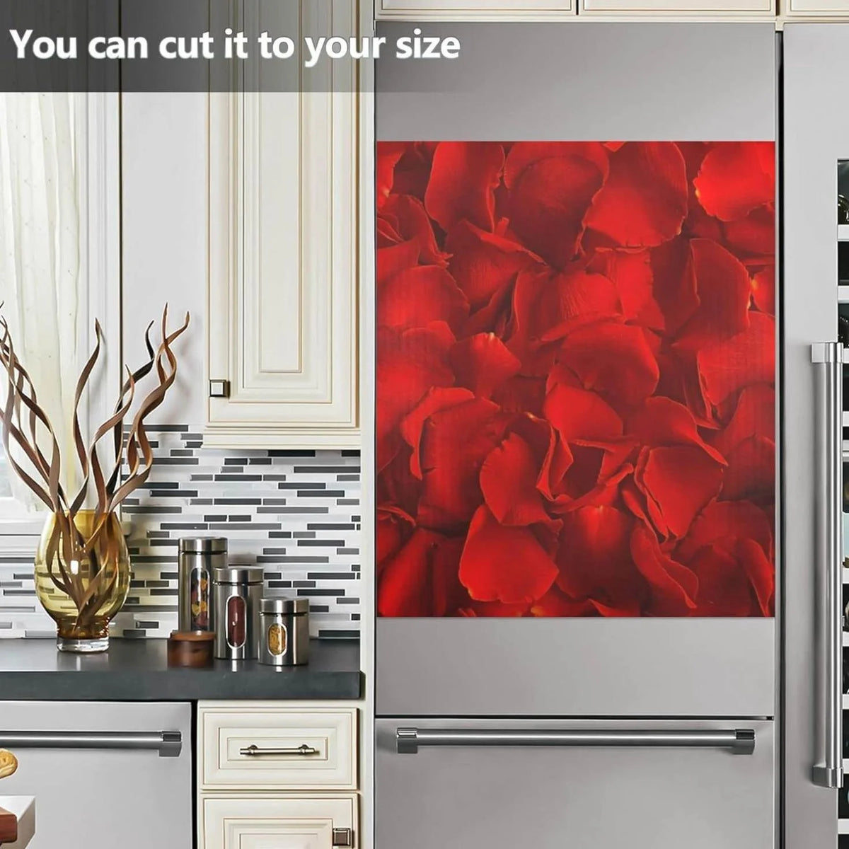 Red Rose Dishwasher Magnet Cover, 23 x 26 Inch S992515