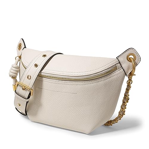 Genuine Leather Waist Packs with Chain Straps Z495