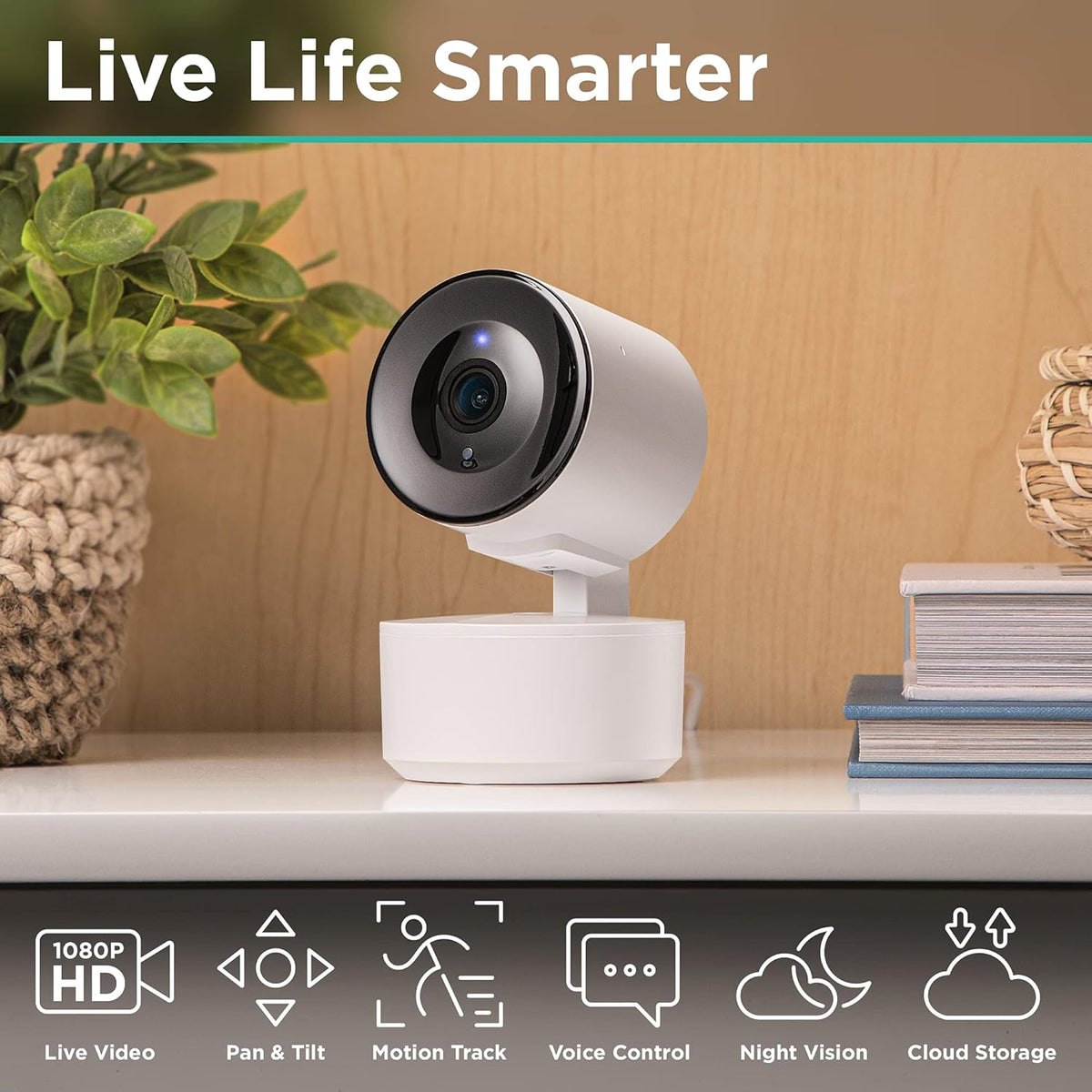 1080p HD 2 Pack Indoor WiFi Security Camera with Night Vision C568