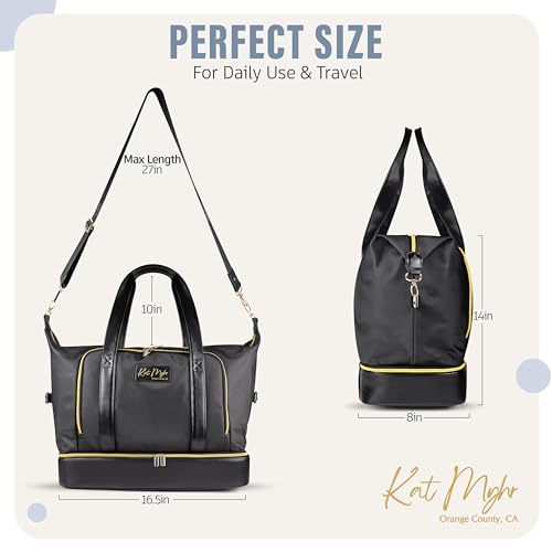 Womens Travel Weekender Bag with shoe compartment U411691