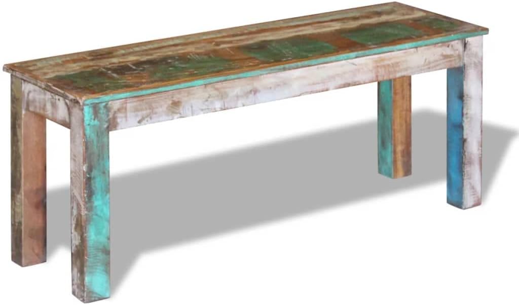 Solid Reclaimed Wood Bench 43.3"x13.8"x17.7" X425236