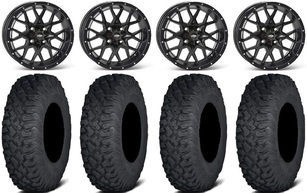 15 Wheels Black 32 Tires 4x137 Bolt Pattern Lug Kit D272398