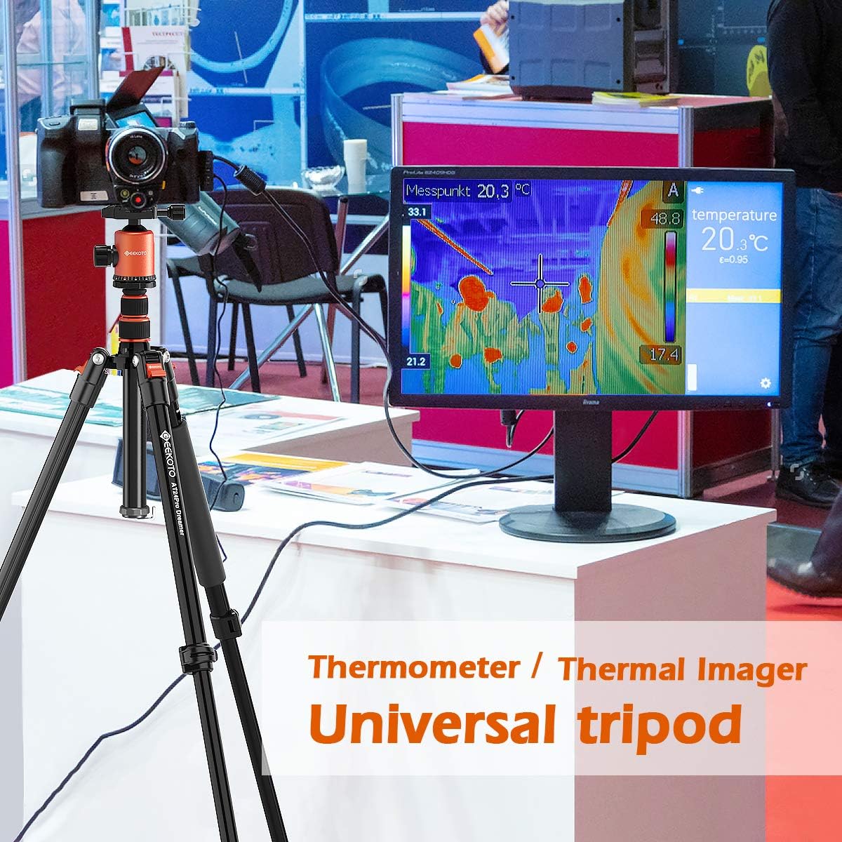 77’’ Aluminum Camera Tripod with 360 Degree Ball Head T4812