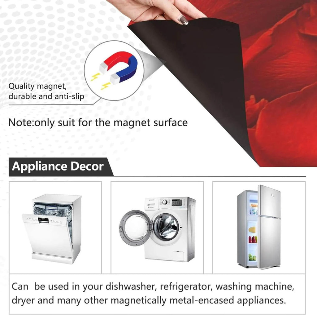 Red Rose Dishwasher Magnet Cover, 23 x 26 Inch S992515