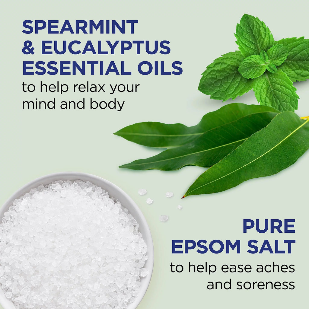 Body Wash with Pure Epsom Salt, Eucalyptus & Spearmint, 24 Fl Oz (Pack of 4) L778474