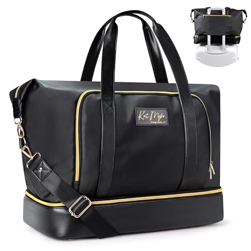 Womens Travel Weekender Bag with shoe compartment U411691