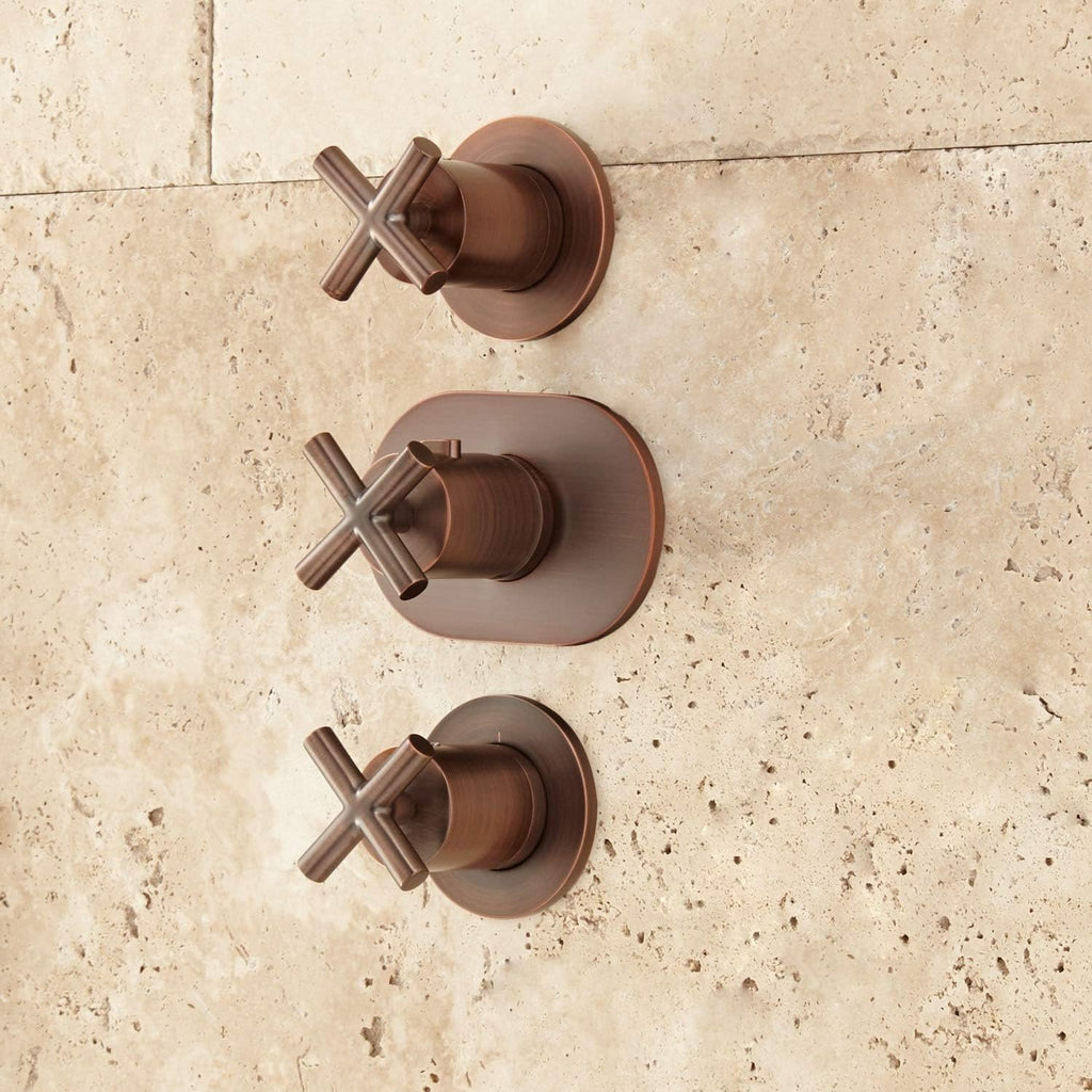 Thermostatic Shower System with Rainfall Shower Head and Hand Shower S2515