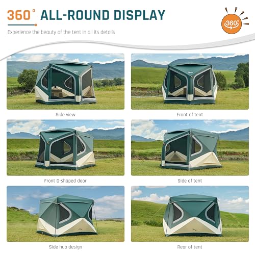 4/6/8 Person Instant Cabin Tent A1466