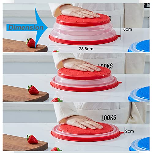 Collapsible Microwave Lid, 10.5 inches Plate Cover with Hook Hole, BPA Free A890998