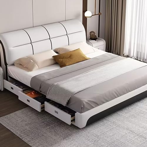 Leather Bed D758