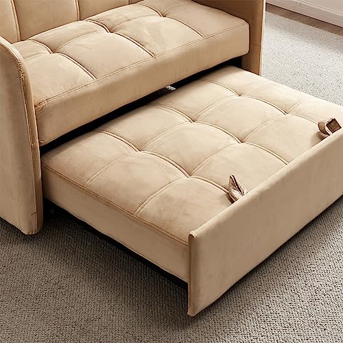 Velvet 3 in 1 Pull-Out Sleeper Sofa Chair T581