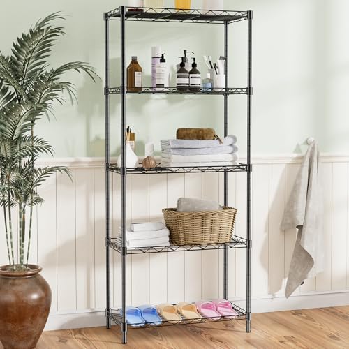 5-Tier Adjustable Metal Wire Shelving Unit E3569