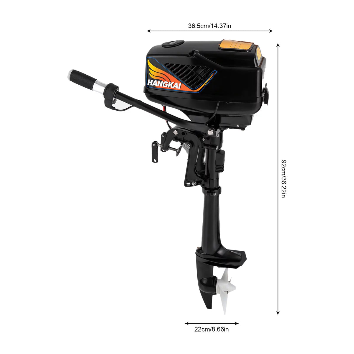 48V 1200W Electric Outboard Motor Short Shaft with 3 Blades Propeller J92646